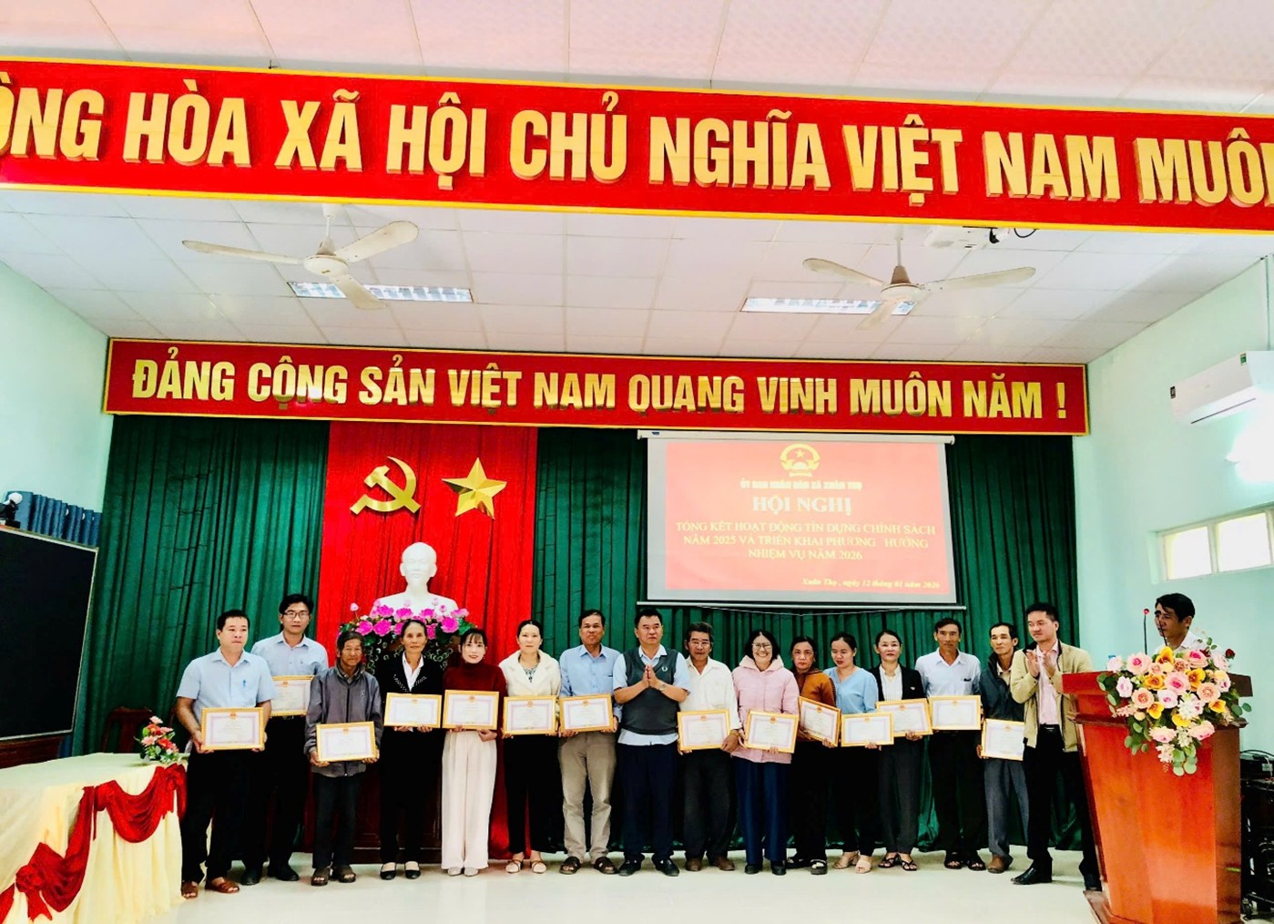 XÃ XUÂN THỌ TỔNG KẾT TÍN DỤNG CHÍNH SÁCH XÃ HỘI NĂM 2025